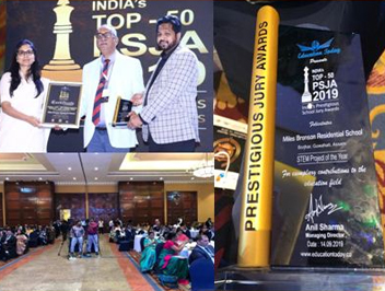 MBRS CONFERRED WITH ALL INDIA’S TOP 50 PRESTIGIOUS SCHOOL JURY AWARD 2019-20