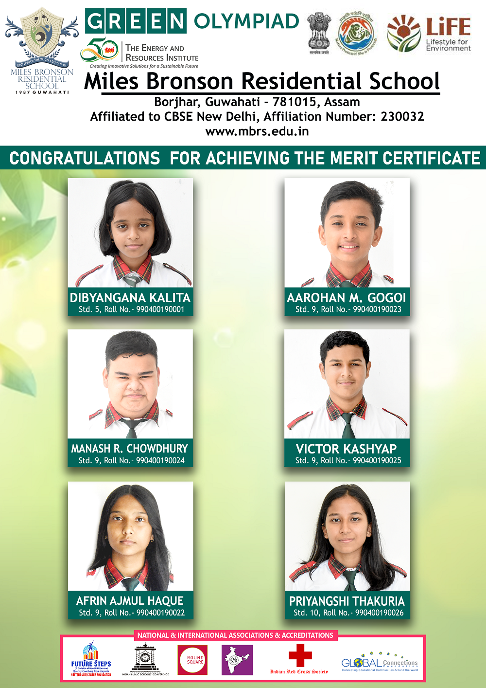Green Olympiad_Merit Certificate Holders